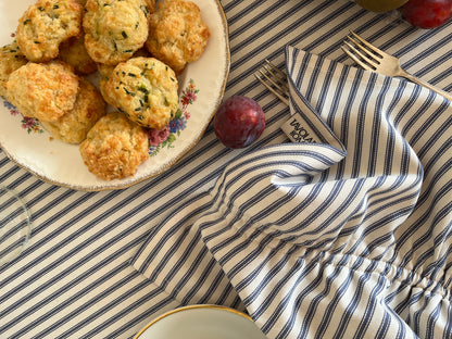 cotton napkins with drawstring handmade handcrafted stripes tablecloth