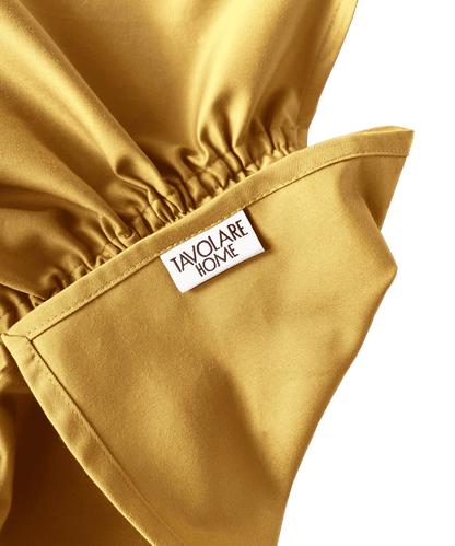 cotton napkins with drawstring handmade handcrafted mustard