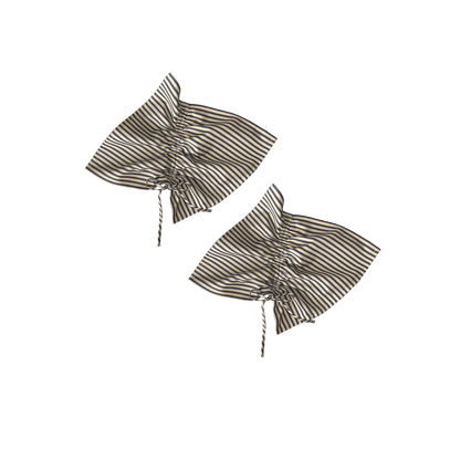 Eloisa Blue Stripes Cotton Napkins Set with Pleating Channels